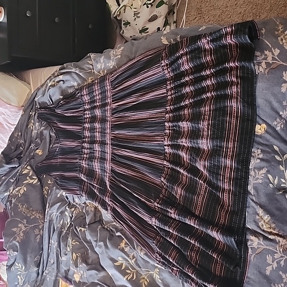 Tribal maxi dress. Cotton linen blend - Picture 1 of 3